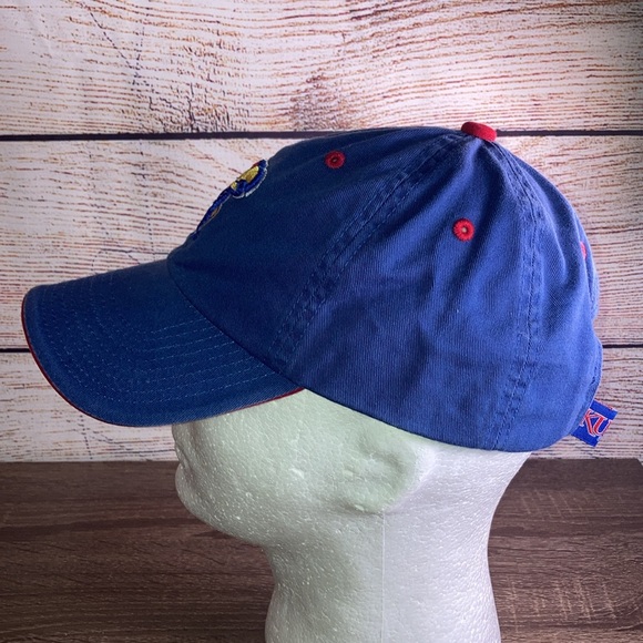 EUC TOP OF THE WORLD KANSAS JAYHAWKS CREW ADJUSTABLE HAT - BLUE - Picture 3 of 8